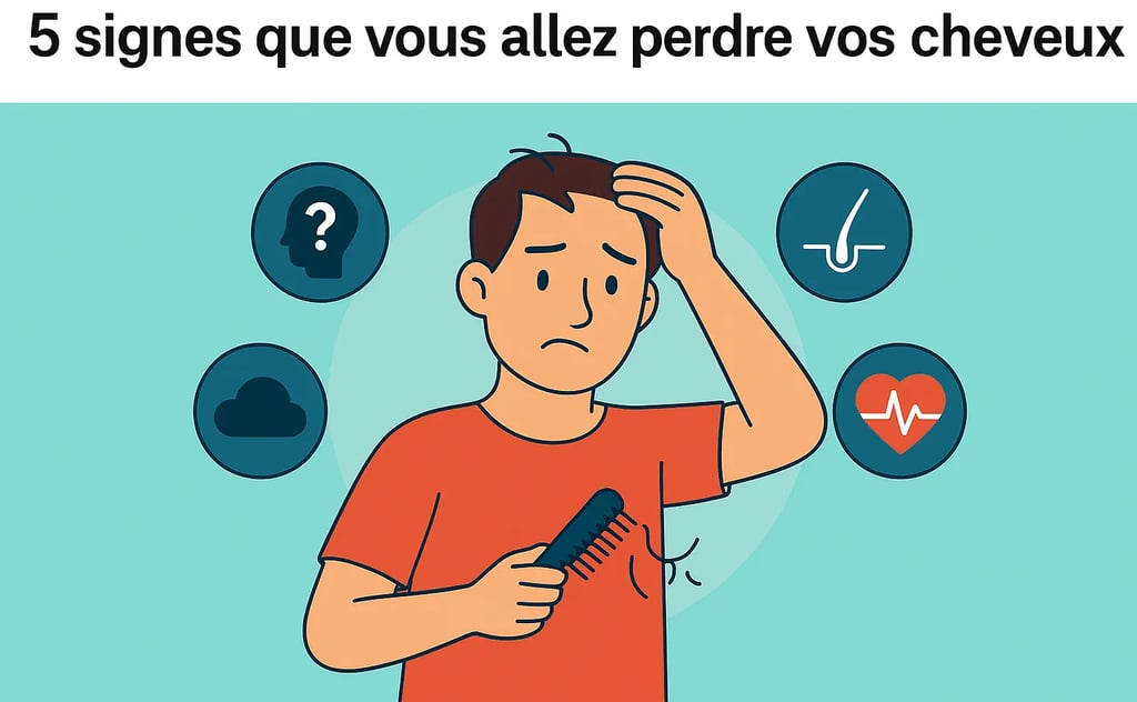 signes perte de cheveux, alopécie, bien etre, chute de cheveux, recherche sante