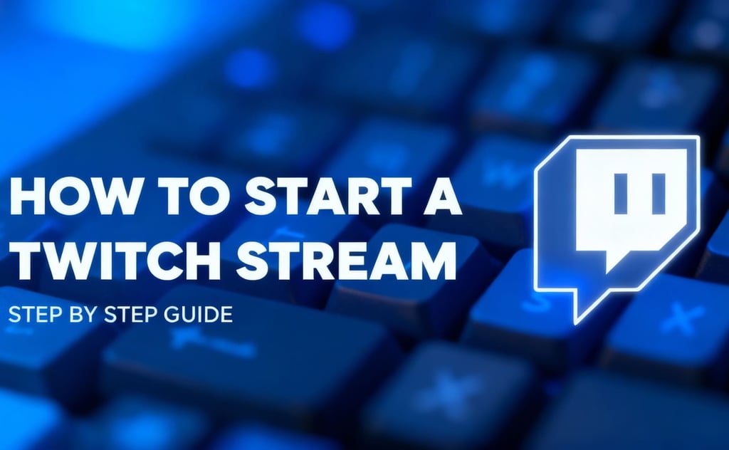 how to start a twitch stream