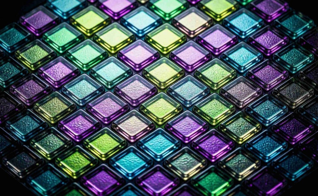 Macro visualization of an uncompressed 32-bit floating-point acoustic matrix phase-cancellation.