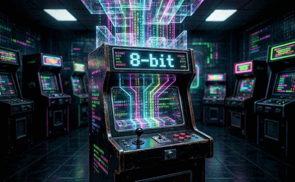 A hyper-detailed structural visualization of 8-bit programmable sound generators.