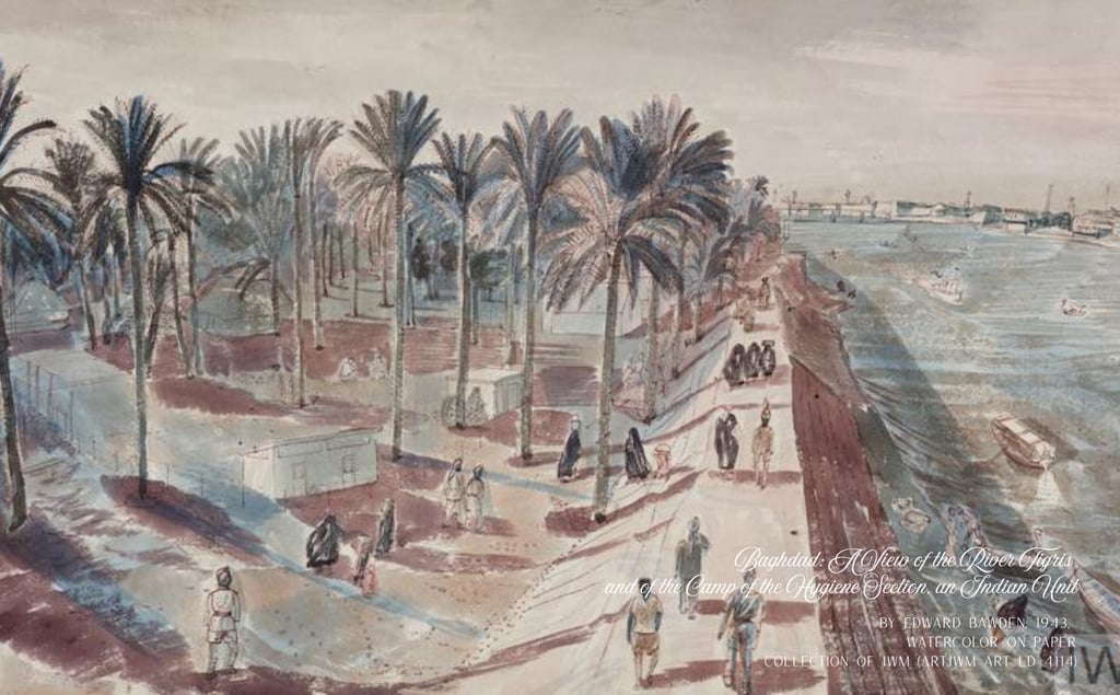 River Tigris Painting by Edward Bawden