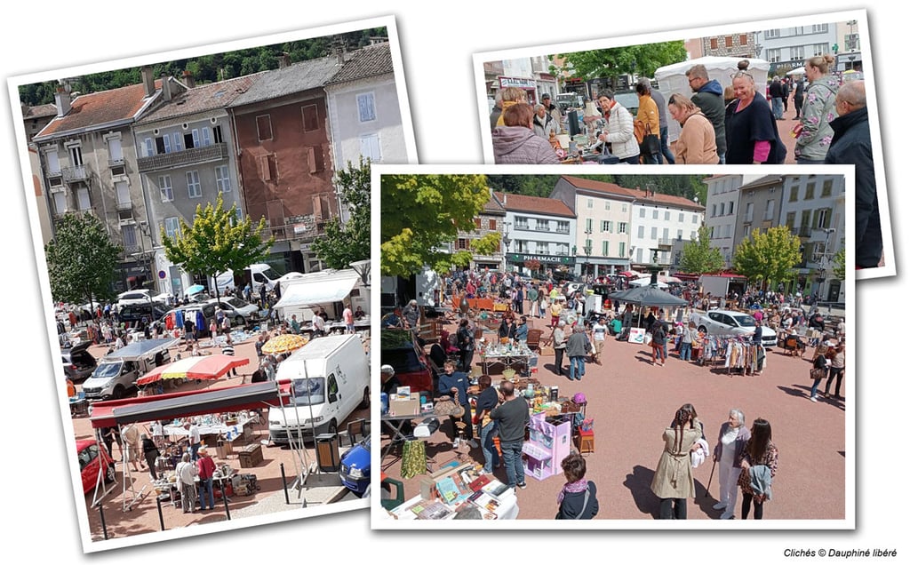 Brocante vide-greniers Le Cheylard place Saléon Terras