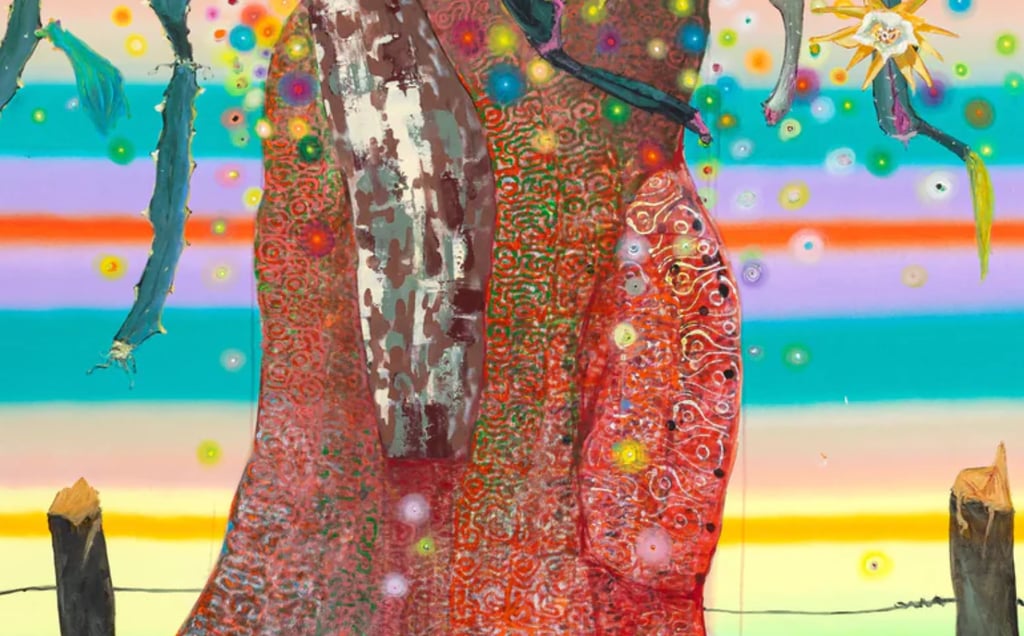 Luiz Zerbini, “Cangaceiro” (detalhe), 2025. Cortesia Fprtes D’Aloia & Gabriel