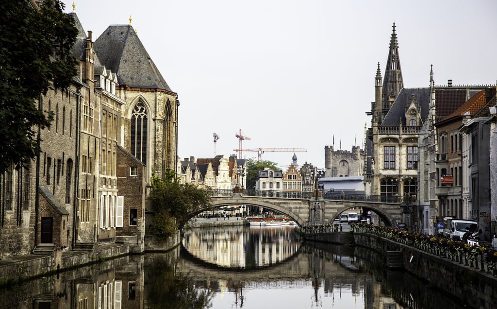Old canal of the city of Ghent