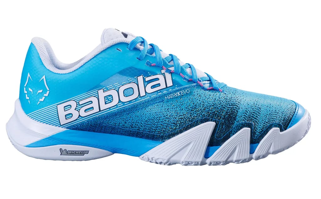 Babolat Jet Premura 2 Juan Lebrón Blue padel shoe with Michelin sole and breathable upper