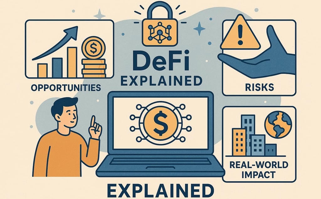 DeFi (Decentralized Finance) Explained: Unlocking the Future of Finance — Opportunities, Risks, and