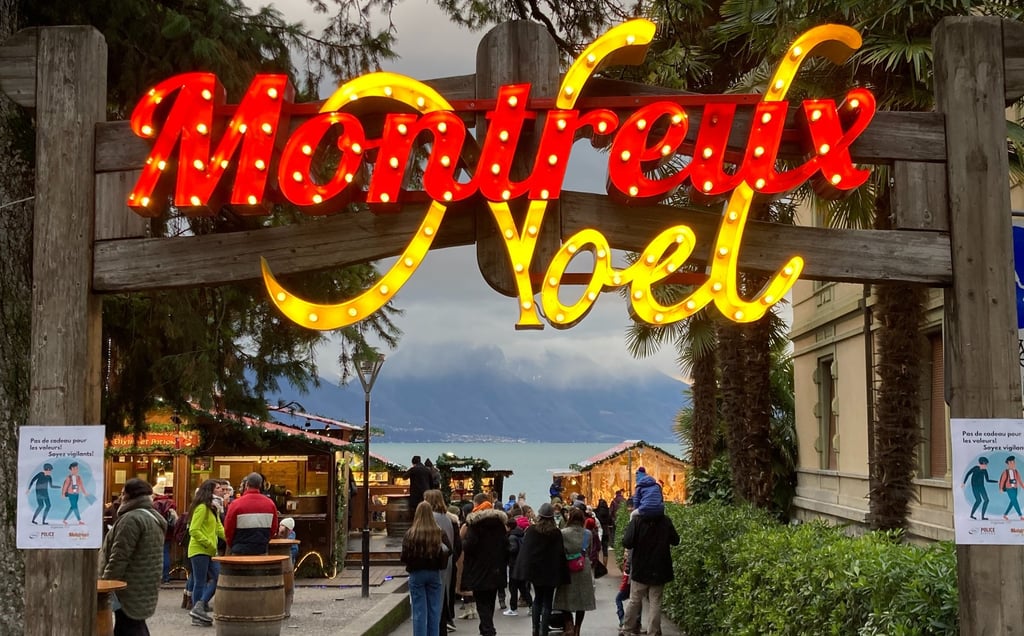 Entrance to Montreux Christmas Markets