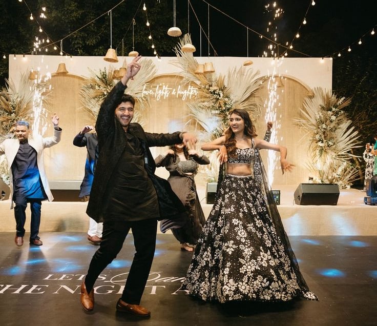Happy wedding dance celebration at Omkar Garden Mangal Karyalaya, Kondhwa Pune