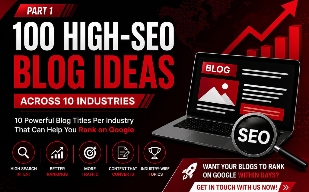 100 High Seo blogs that will rank on Google