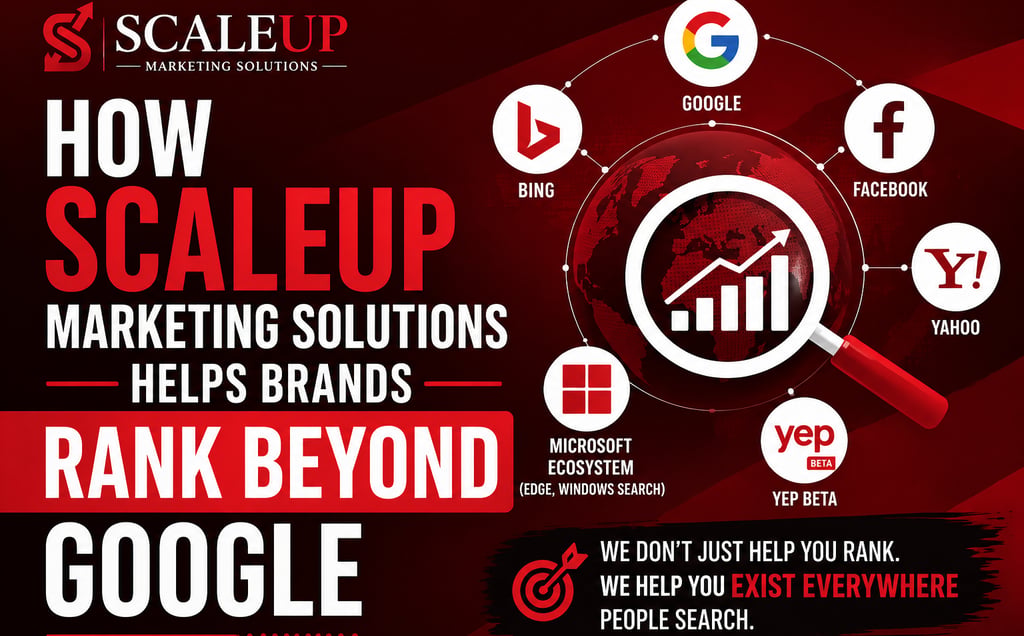 How ScaleUp Marketing Solutions helping brands rank beyond Google