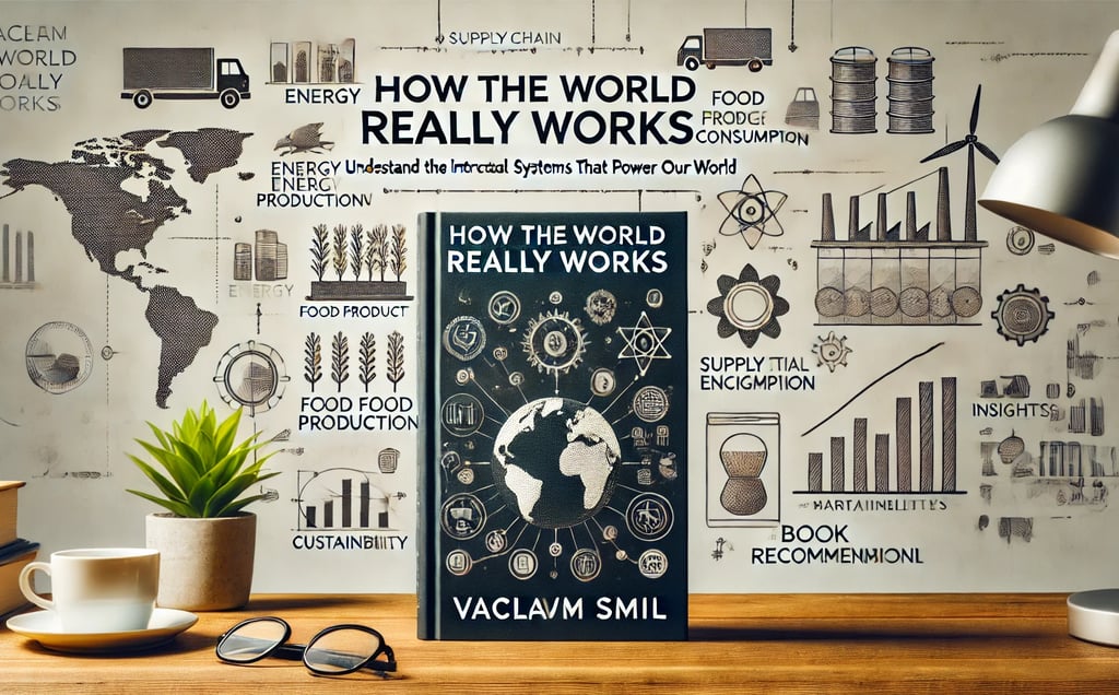 a book cover with a map of the world