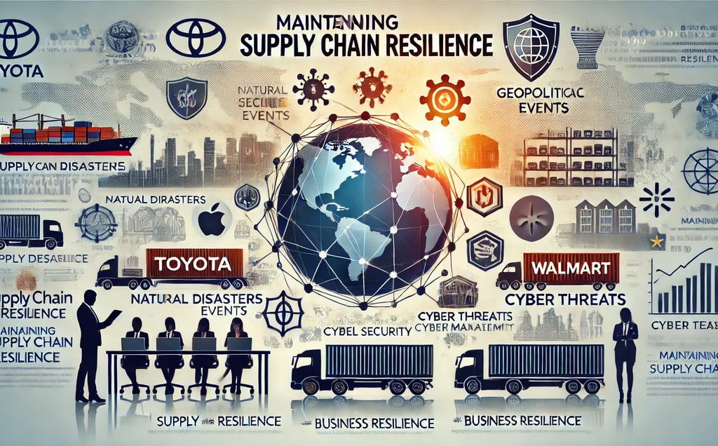 a business presentation of supply chain of goods and services