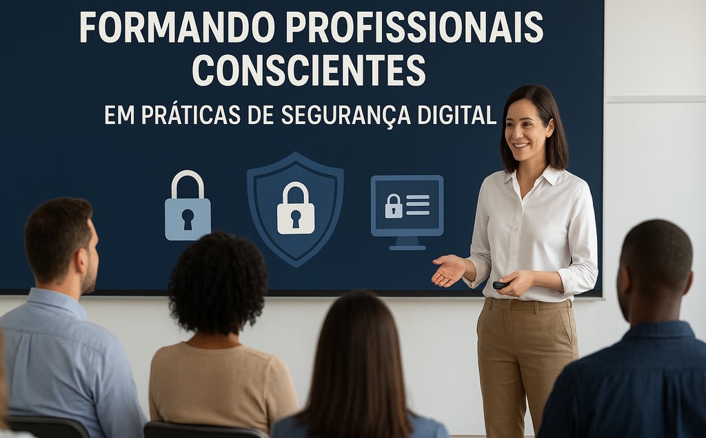 Uma mulher de camisa branca e um homem de terno e gravata.