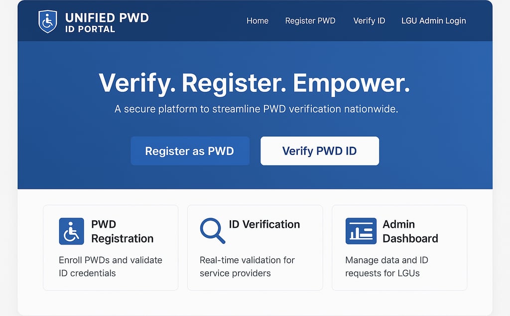 Unified PWD ID Verification Portal