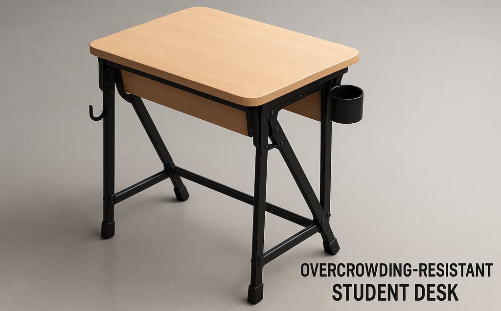 Overcrowding-Resistant Student Desk