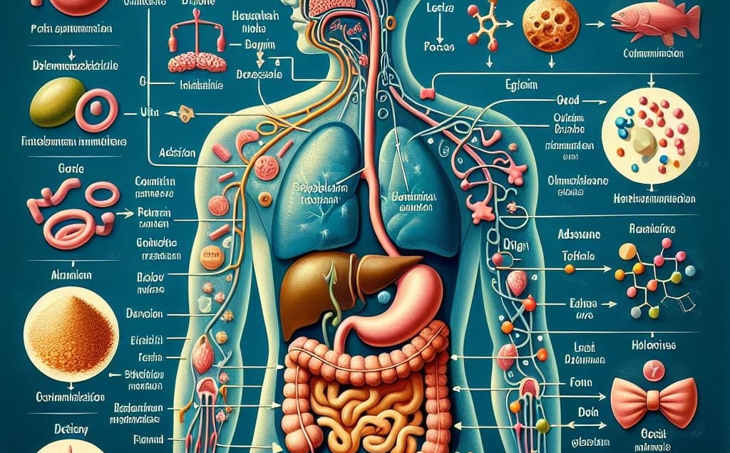 a diagram of the human body organs and organs of the digest