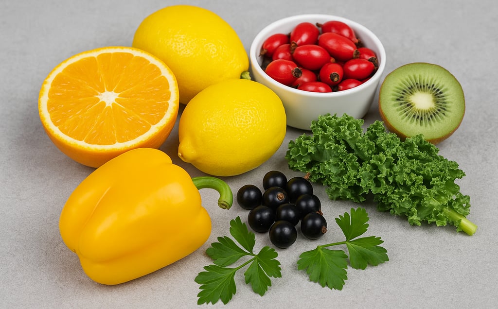a variety of fruits and vegetables in a bowl