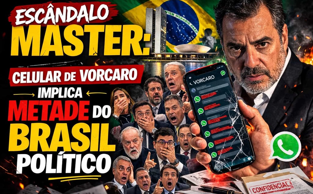 🏛️ Escândalo Master: Celular de Vorcaro Implica Metade do Brasil Político