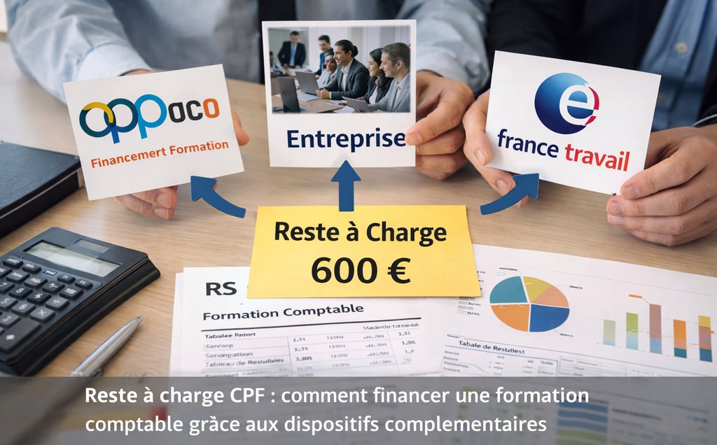 reste à charge CPF formation comptable financement entreprise OPCO France Travail