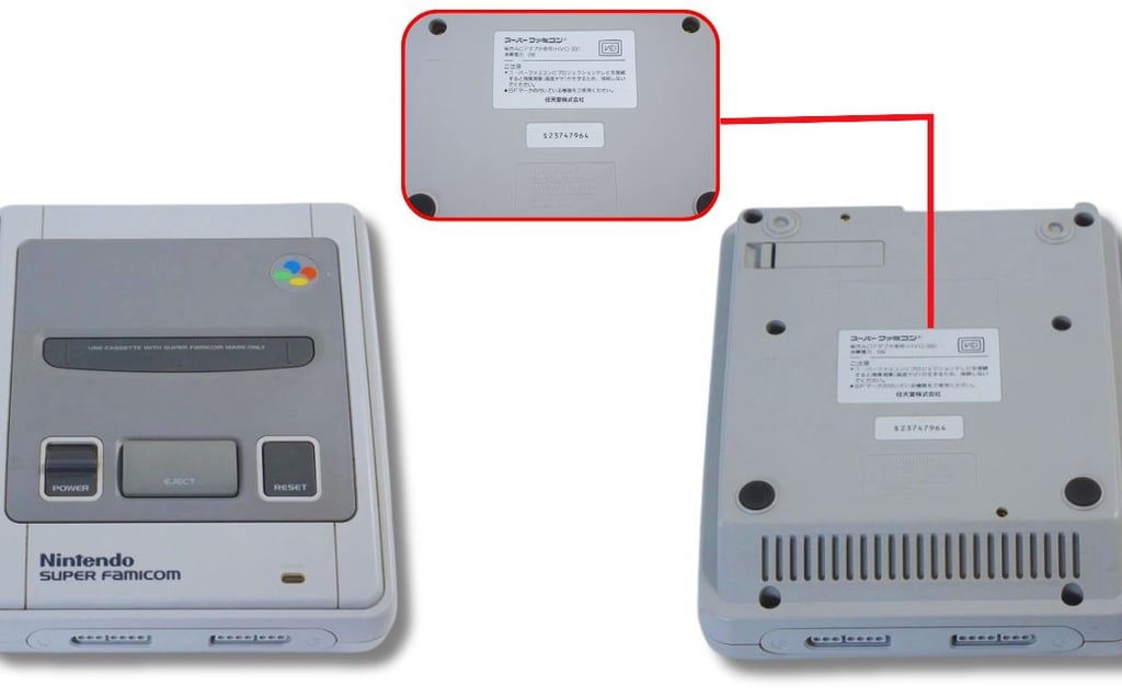  Console Super Famicom versão Japonês de 1990 com a caixa + manual