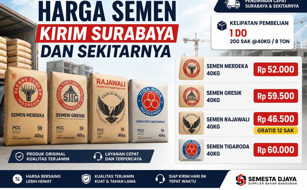 harga semen surabaya