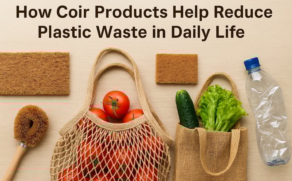 How Coir Products Help Reduce Plastic Waste in Daily Life