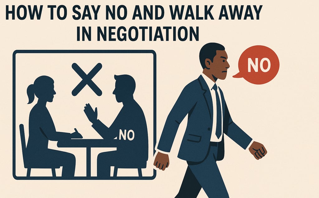 Saying No in Negotiation