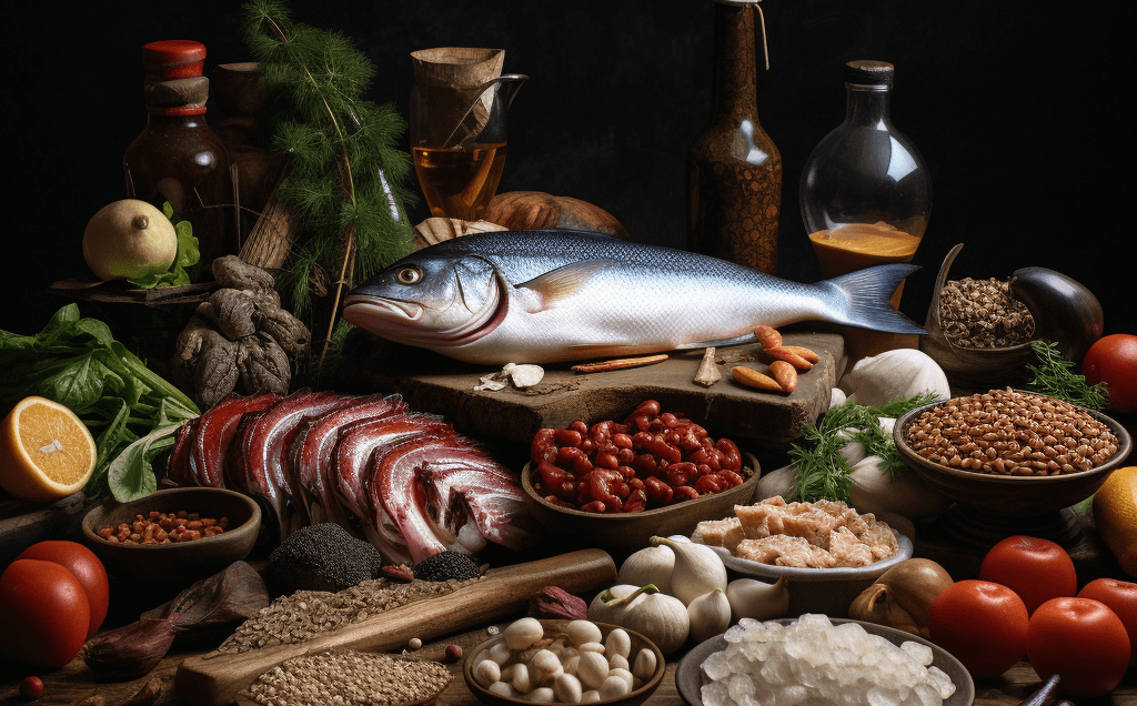Food rich in Vitamin B like grains, legumes, seeds, lean meat, fish
