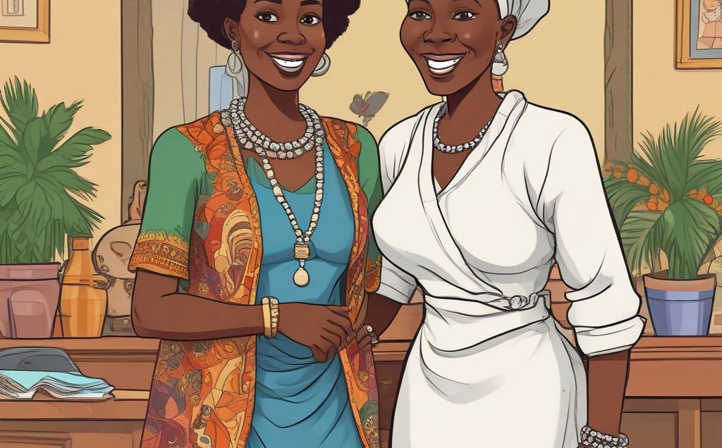 A man and a woman standing next to each other