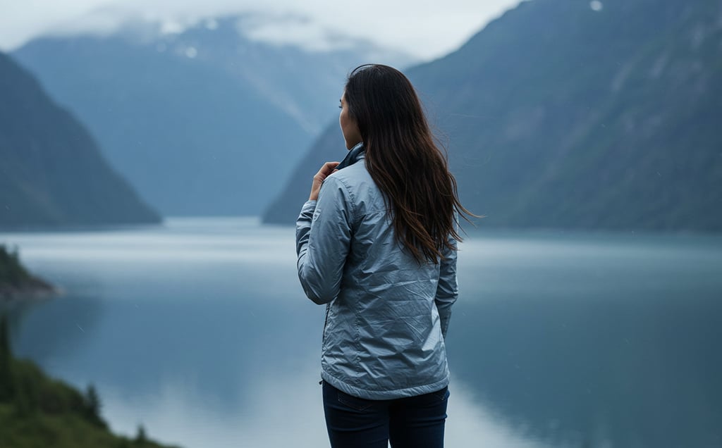 Traveler demonstrating versatile digital nomad clothing suitable for work and exploring