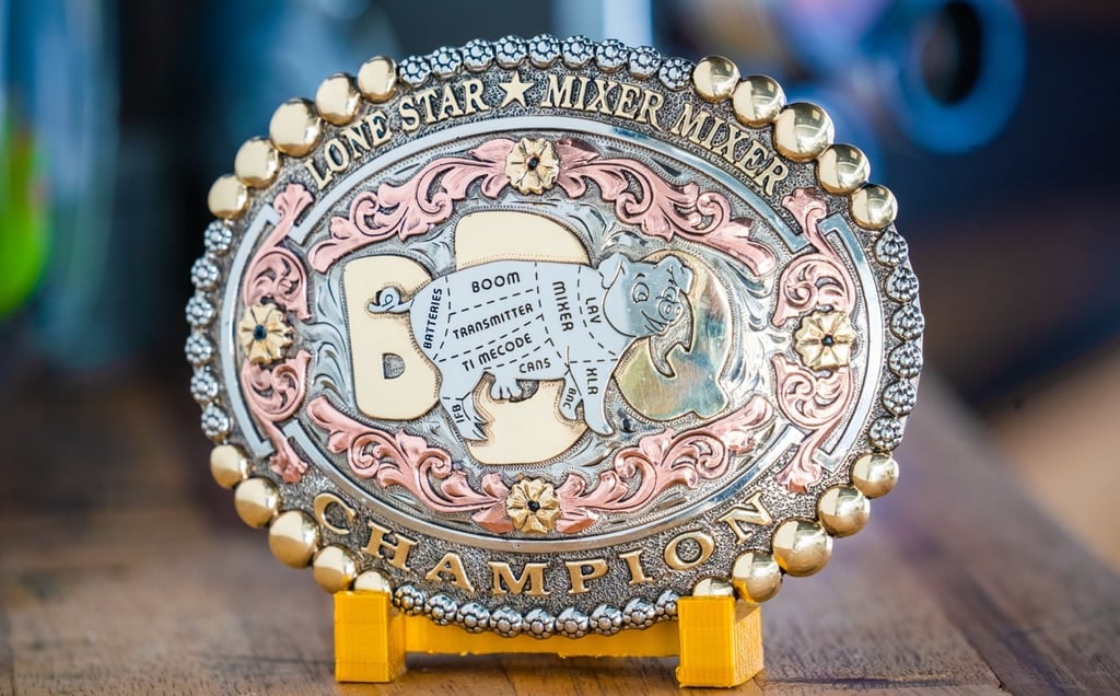 bbq competition belt buckle