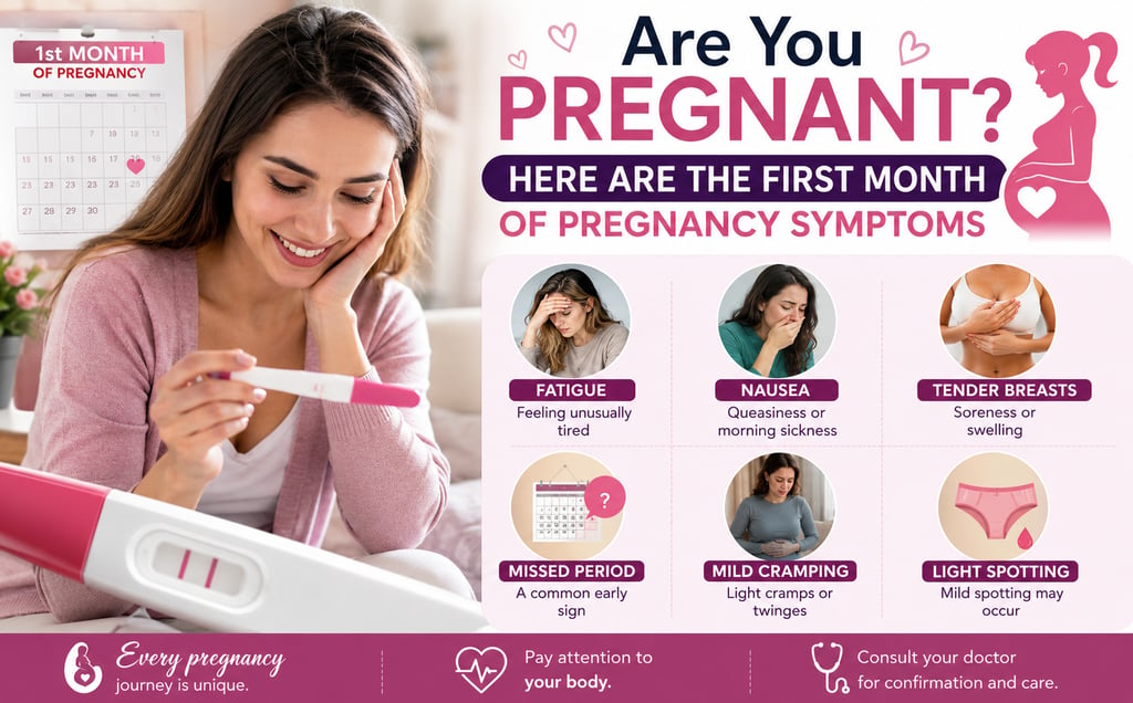 first month of pregnancy symptoms
