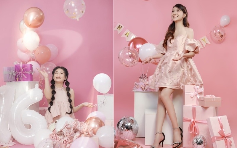 Tạo không gian party rực rỡ cho bộ ảnh sinh nhật tại studio