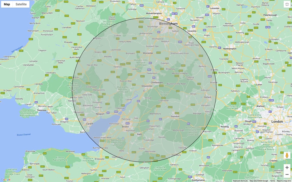 areas that company DesignerDriveways operates in