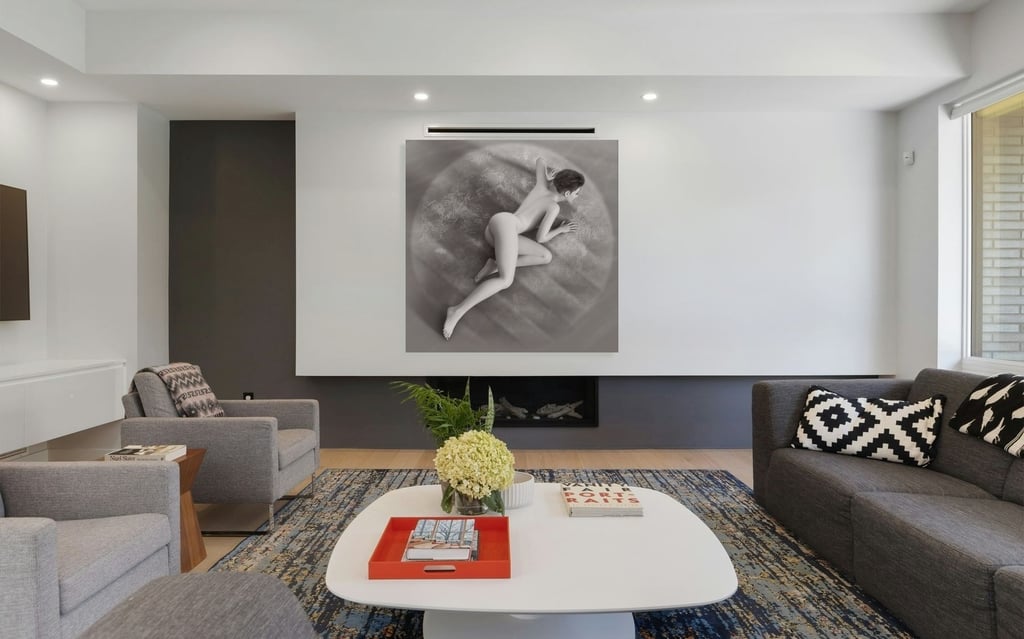 Irina Nude Body Clock series wall art print, by Philip Preston.