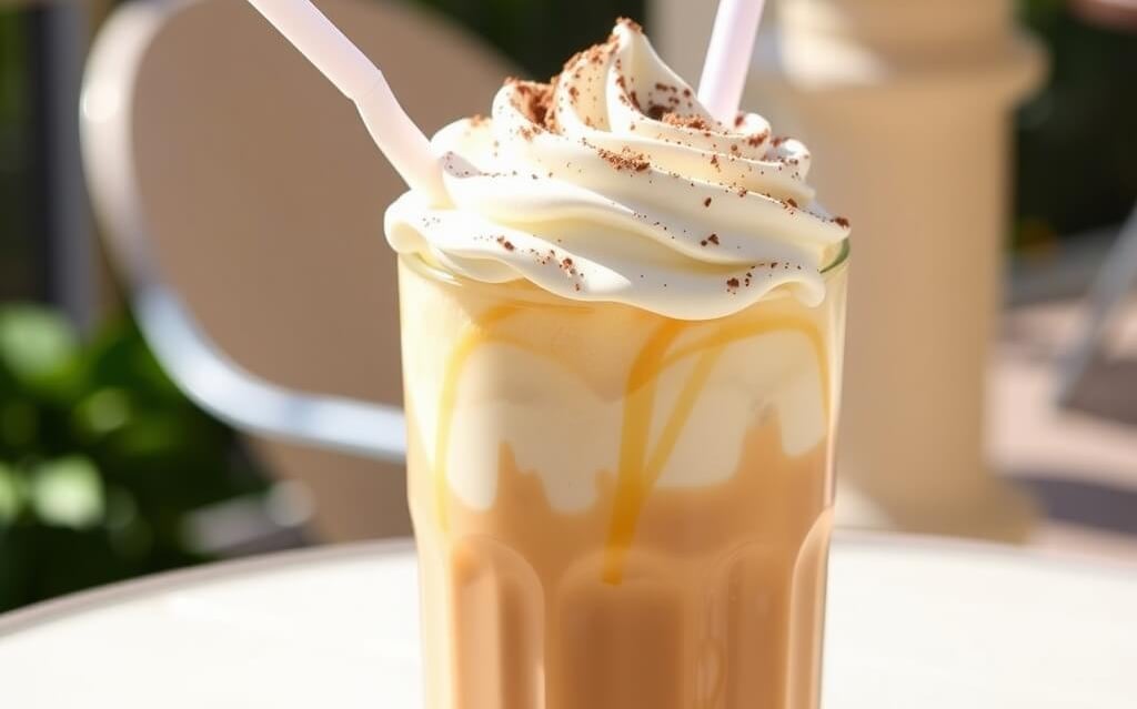 Glass of Vanilla Iced Coffee