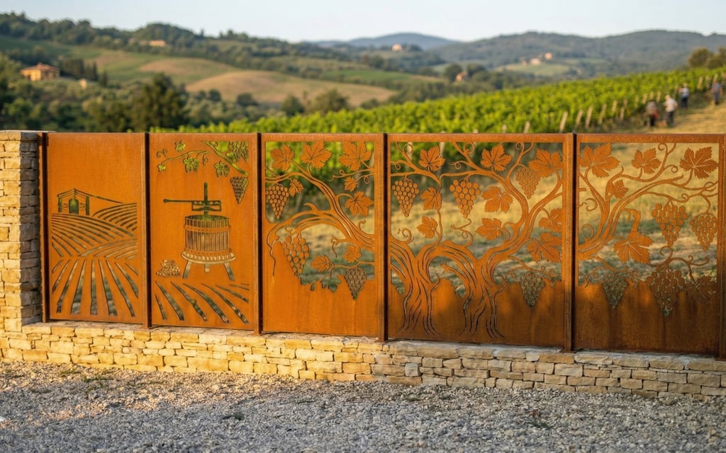 Corten ograja