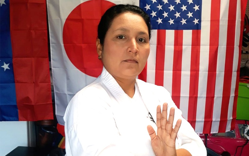 ✧ Mayerling Romero Sensei. Venezuelan, she began her studies in karatedo and kobudo in September 199