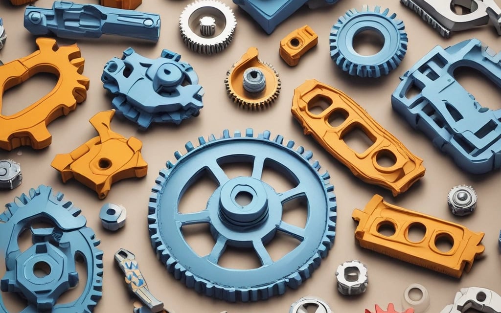 Hands holding a 3D printed prototype in a design studio