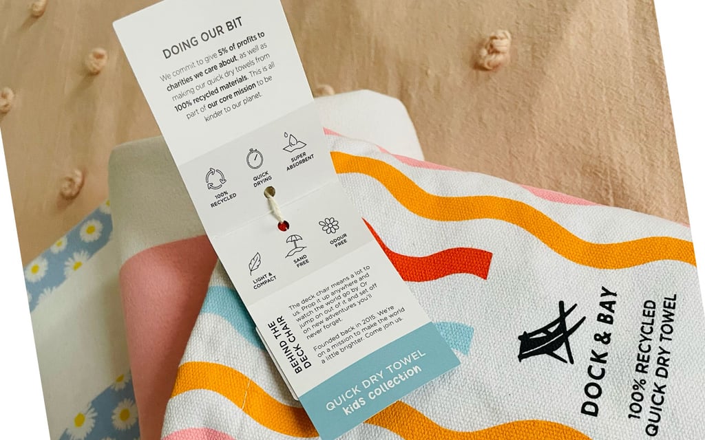 #BCorp Purpose-driven Brand: Dock and Bay Quick Dry Beach Towel