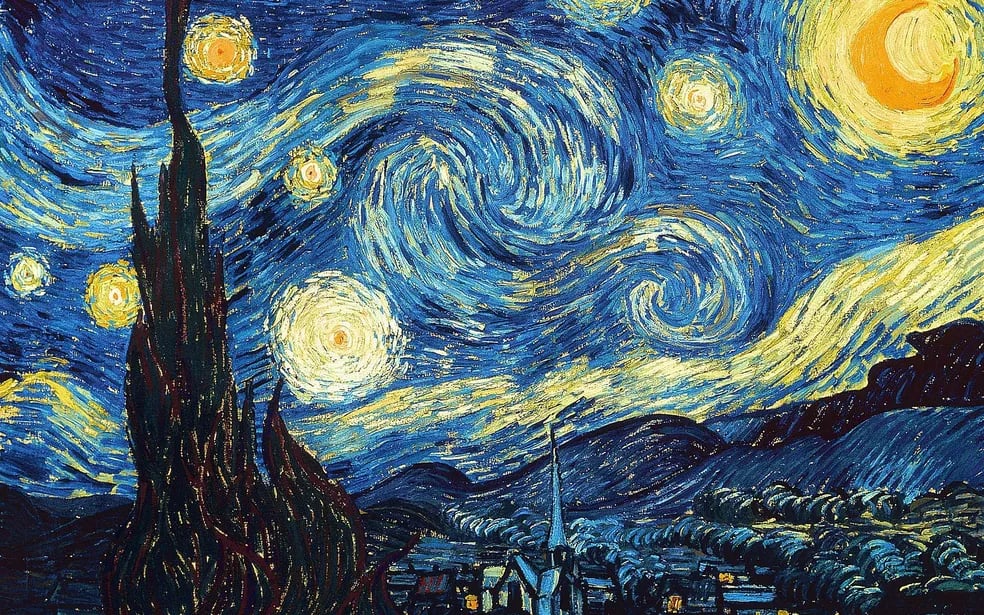 Obra A Noite Estreladado - Van Gogh