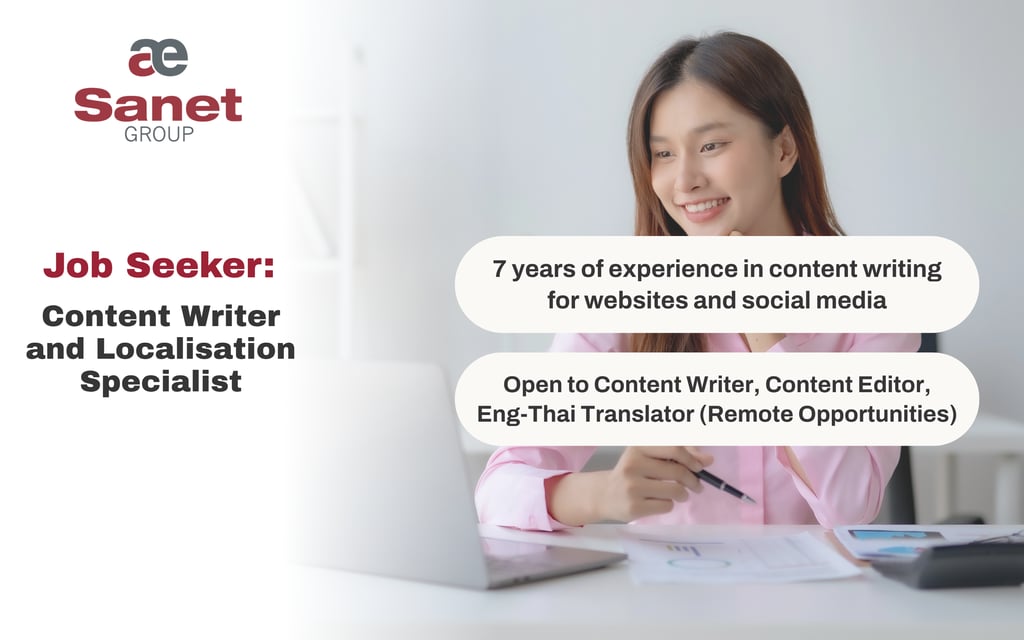 Content Writer and Localisation Specialist
