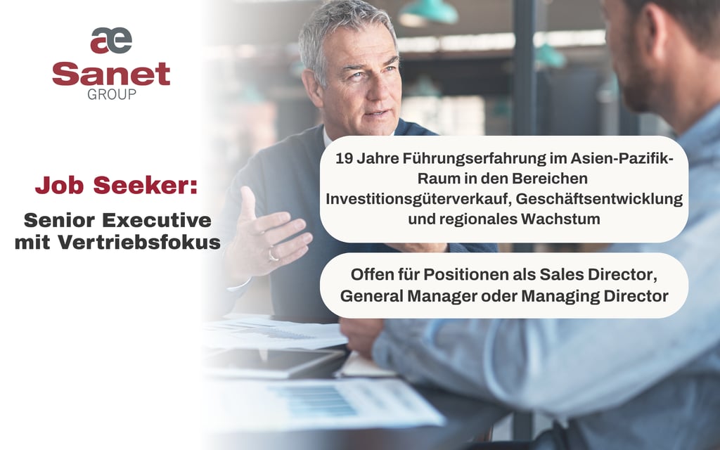 Senior Executive mit Vertriebsfokus