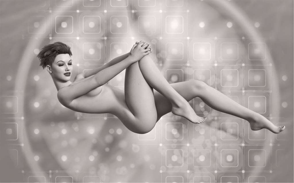 Irina Body Clock Wall Art Print Series, Digital Artwork by Philip Preston.