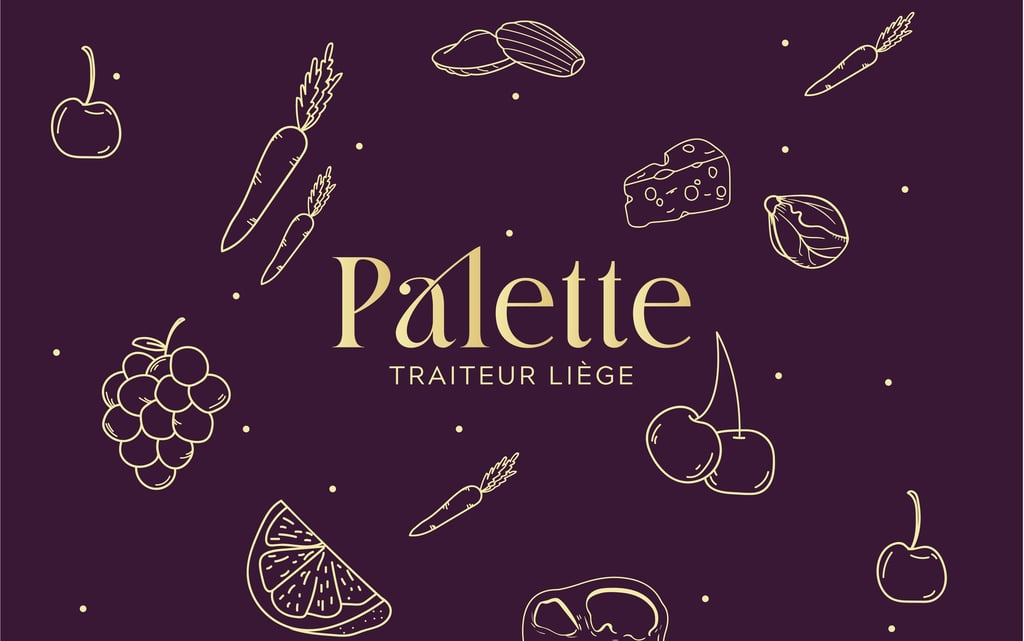 Palette - traiteur Liège - identité visuelle par Soleado studio