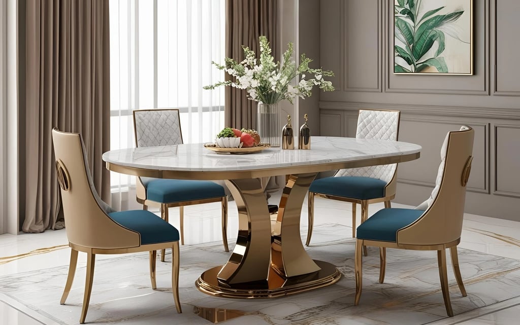 Marble Dining Table Set Designs for Your Home