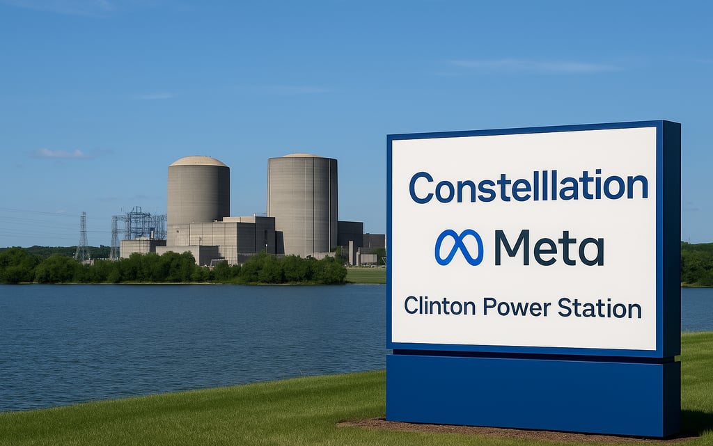 Meta fecha contrato com usina nuclear para impulsionar IA nos EUA