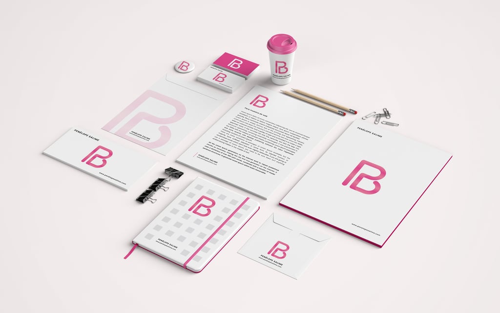 Diseño de papeleria corporativa en Madrid - Penelope Salime