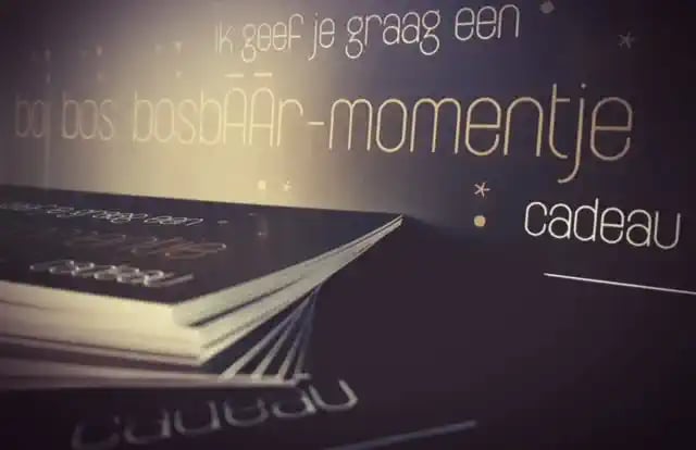 bosbaar momentje