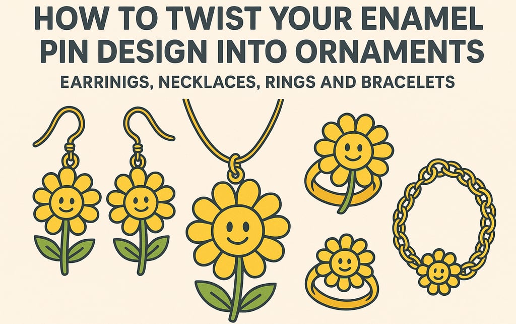 a bunch of jewelry with flowers and a smile